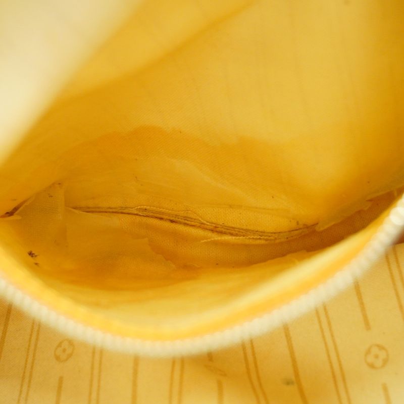 Louis Vuitton Tote Bag Damier Azure Neverfull MM N51107 White Ladies