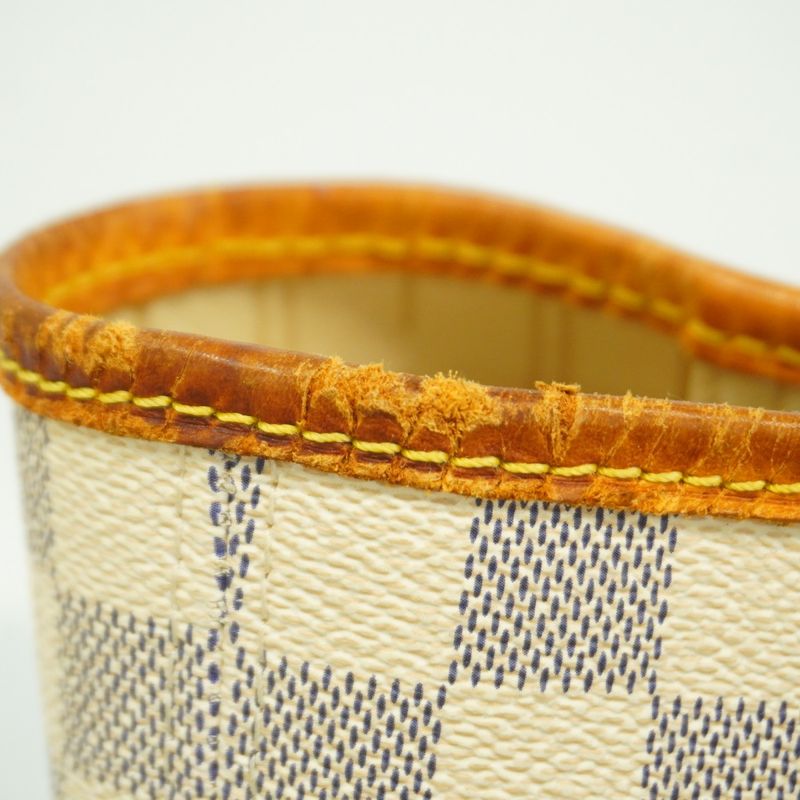 Louis Vuitton Tote Bag Damier Azure Neverfull MM N51107 White Ladies