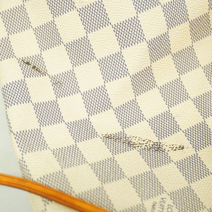 Louis Vuitton Tote Bag Damier Azure Neverfull MM N51107 White Ladies
