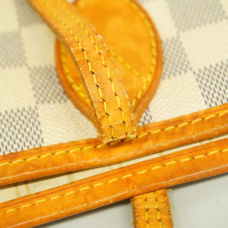 Louis Vuitton Tote Bag Damier Azure Neverfull MM N51107 White Ladies