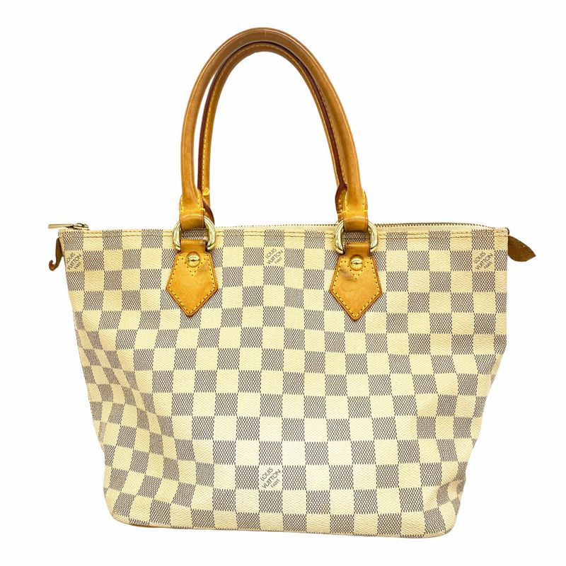 Louis Vuitton Tote Bag Damier Azure Saleya PM N51186 White Ladies