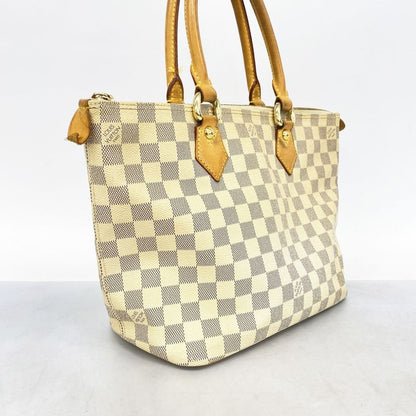 Louis Vuitton Tote Bag Damier Azure Saleya PM N51186 White Ladies