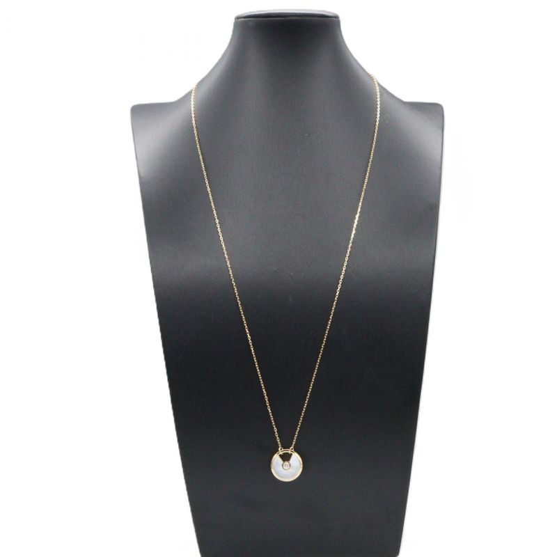 Cartier Necklace Amulet Mother of Pearl 1pd Necklace 18k (yellow Gold) Diamond