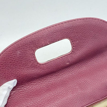 Gucci Handbag New Bamboo 254884 Leather Bordeaux Chien Pan Gold Hardware 2way