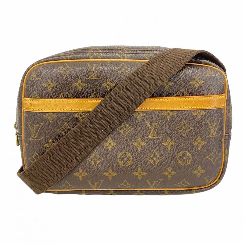 Louis Vuitton Shoulder Bag Monogram Reporter PM M45254 Brown Ladies