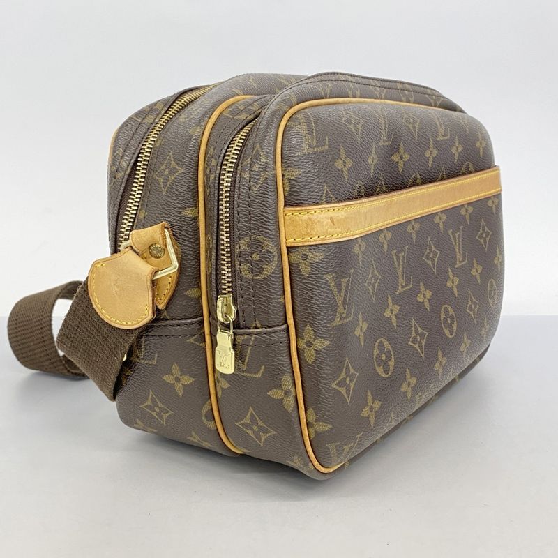 Louis Vuitton Shoulder Bag Monogram Reporter PM M45254 Brown Ladies