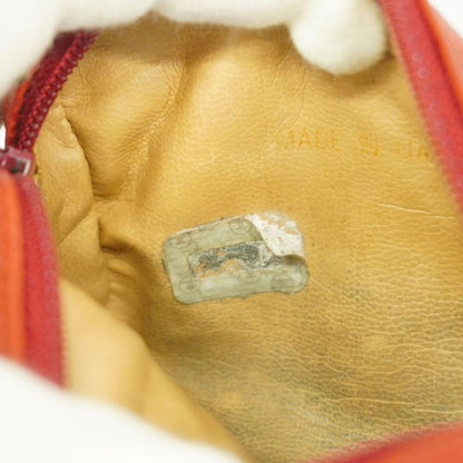 Chanel Coin Case Caviar Skin Red Gold Hardware Women