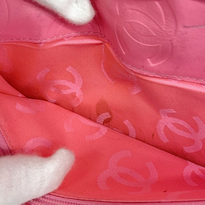 Chanel Long Wallet Cambon Lambskin Black Silver Hardware Women