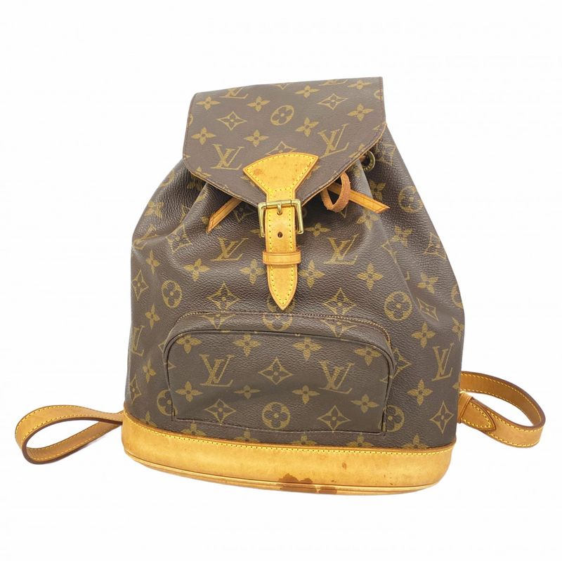 Louis Vuitton Backpack Daypack Monogram Montsourismm M51136 Brown Women's