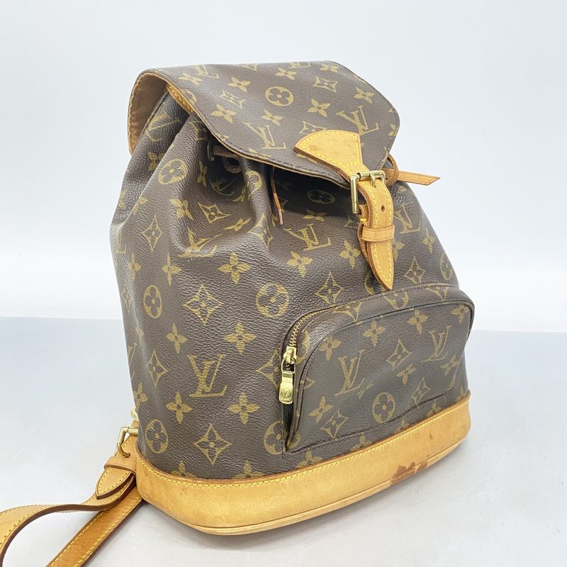 Louis Vuitton Backpack Daypack Monogram Montsourismm M51136 Brown Women's