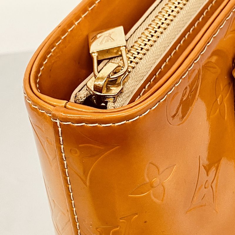 Louis Vuitton Tote Bag Vernis Houston M91004 Beige Women's