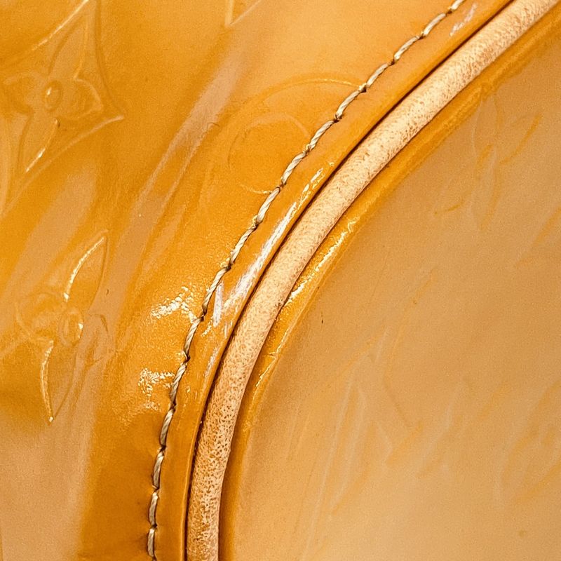 Louis Vuitton Tote Bag Vernis Houston M91004 Beige Women's