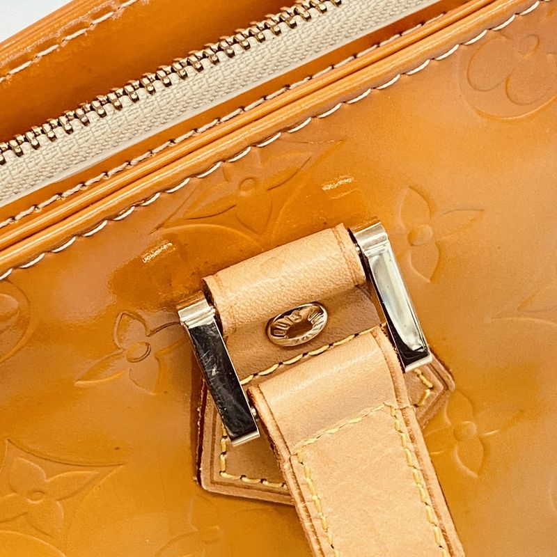 Louis Vuitton Tote Bag Vernis Houston M91004 Beige Women's