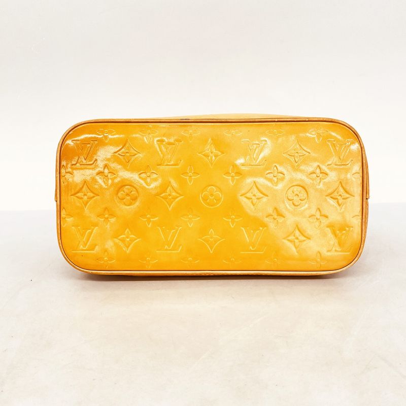 Louis Vuitton Tote Bag Vernis Houston M91004 Beige Women's