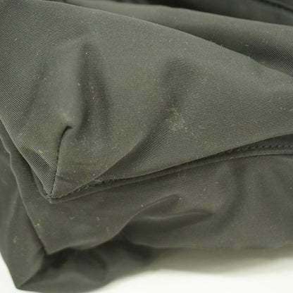 Prada Shoulder Bag Nylon Black Silver Hardware Men's