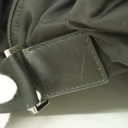 Prada Shoulder Bag Nylon Black Silver Hardware Men's