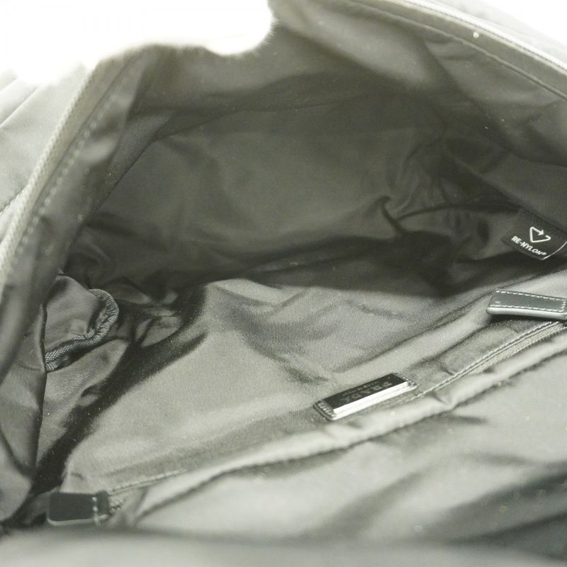 Prada Shoulder Bag Nylon Black Silver Hardware Men's
