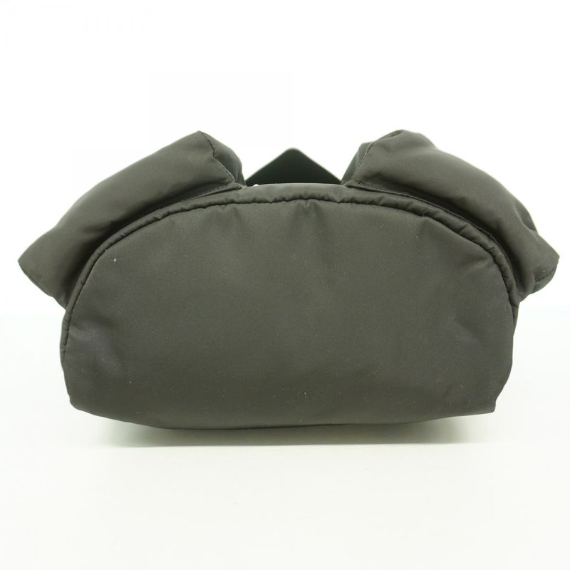 Prada Shoulder Bag Nylon Black Silver Hardware Men's