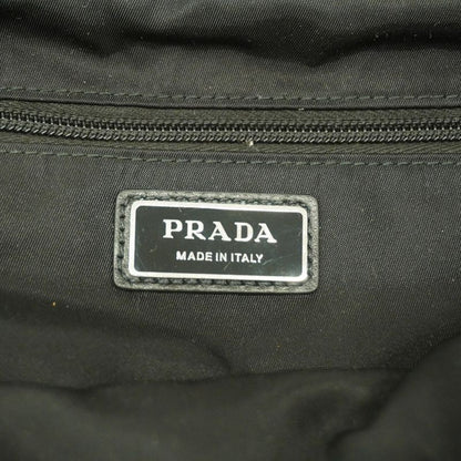 Prada Shoulder Bag Nylon Black Silver Hardware Men's