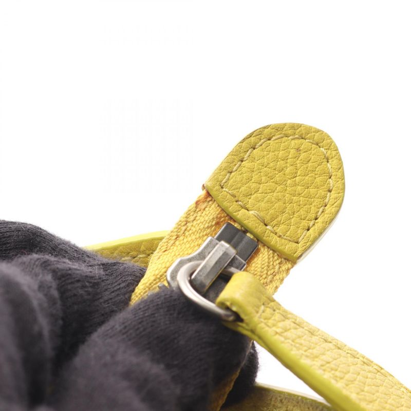 Celine Handbag Luggage Nano Shopper Yellow Leather Luggage Nano Shopper Women