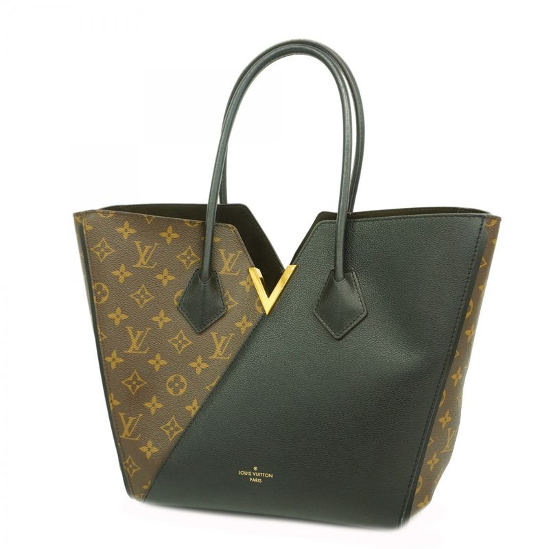 Louis Vuitton Tote Bag Monogram Kimono MM M40460 Brown Noir Black Women