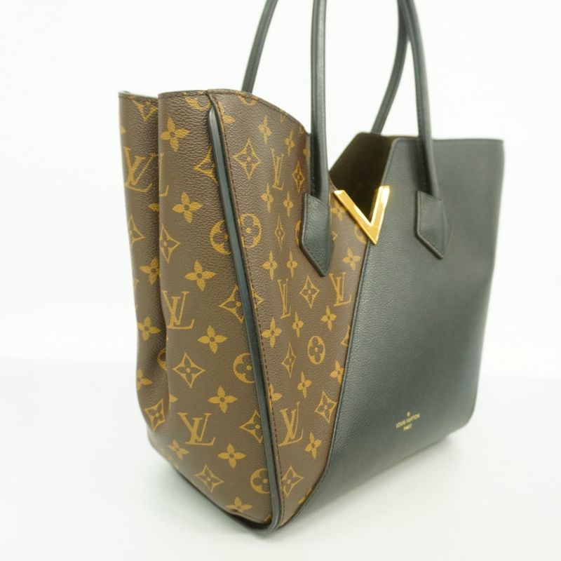 Louis Vuitton Tote Bag Monogram Kimono MM M40460 Brown Noir Black Women