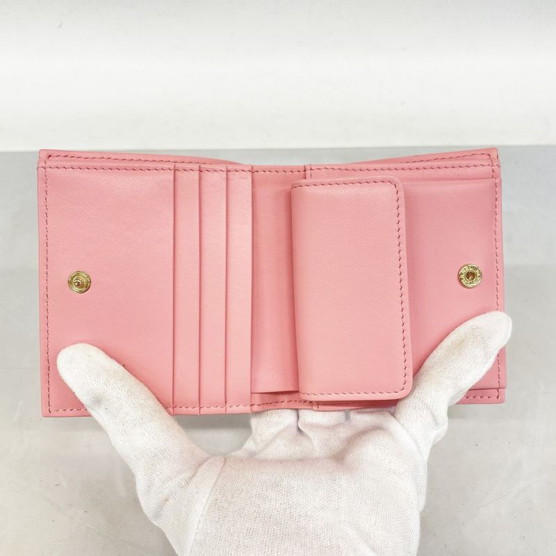 Chanel Wallet Matelasse Caviar Skin Pink Gold Hardware Women