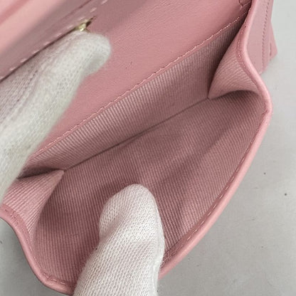 Chanel Wallet Matelasse Caviar Skin Pink Gold Hardware Women