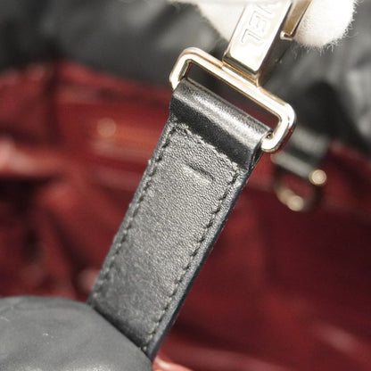 Chanel Tote Bag Coco Cocoon Nylon Black Silver Hardware Women's