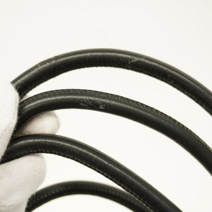 Chanel Tote Bag Cambon Lambskin Black Silver Hardware Women