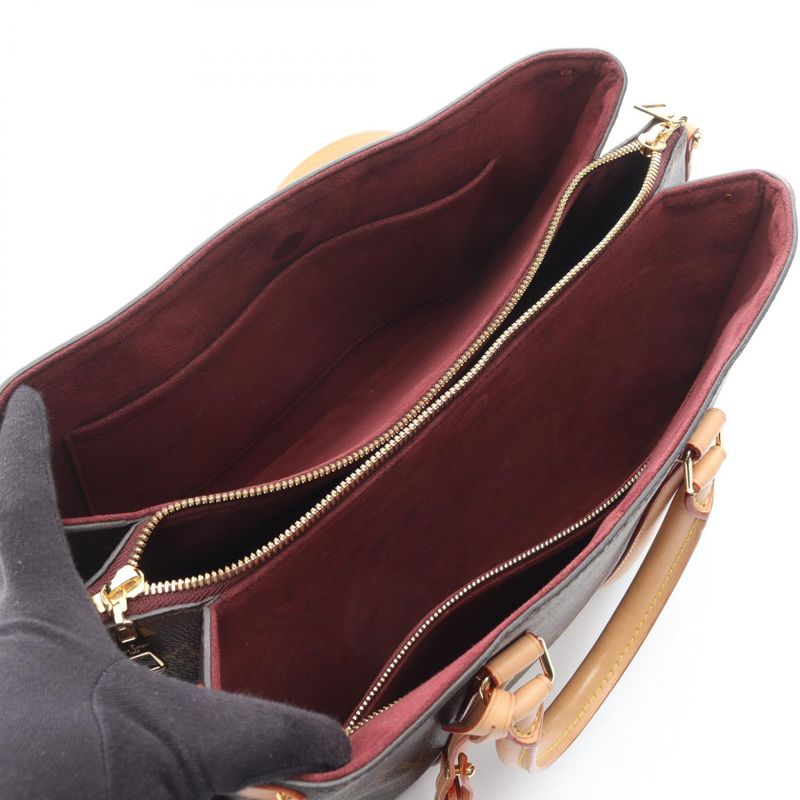 Louis Vuitton Handbag Soufflot MM Monogram M44816 PVC Coated Canvas Leather