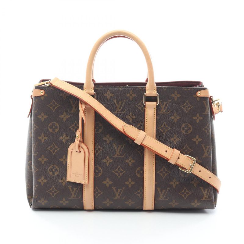 Louis Vuitton Handbag Soufflot MM Monogram M44816 PVC Coated Canvas Leather