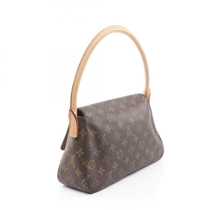 Louis Vuitton Handbag Mini Looping Monogram M51147 PVC Coated Canvas Leather