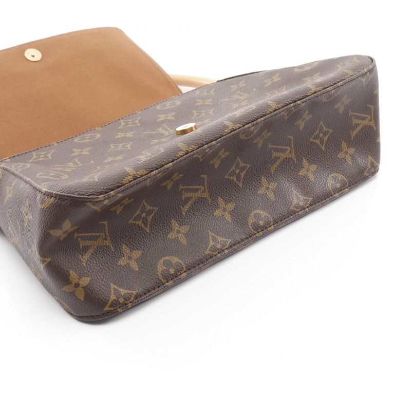 Louis Vuitton Handbag Mini Looping Monogram M51147 PVC Coated Canvas Leather