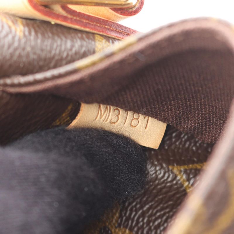 Louis Vuitton Shoulder Bag Menilmontane PM Monogram M40474 PVC Coated Canvas