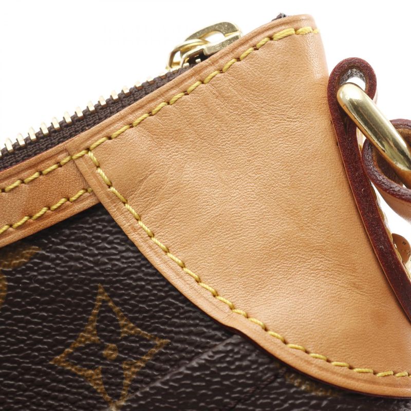 Louis Vuitton Shoulder Bag Odeon PM Monogram M56390 PVC Coated Canvas Leather