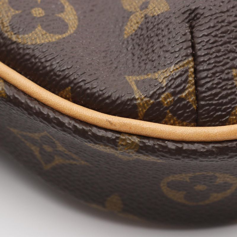 Louis Vuitton Shoulder Bag Odeon PM Monogram M56390 PVC Coated Canvas Leather