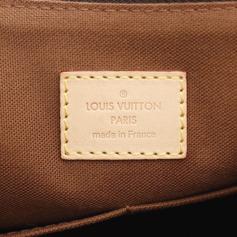 Louis Vuitton Shoulder Bag Odeon PM Monogram M56390 PVC Coated Canvas Leather