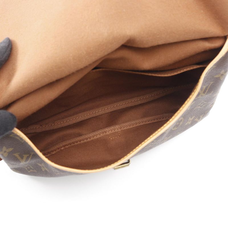 Louis Vuitton Shoulder Bag Saumur 30 Monogram M42256 PVC Coated Canvas Leather