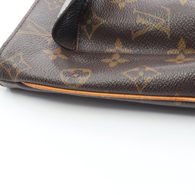 Louis Vuitton Pouch Partition Monogram M51901 Leather Partition Ladies Used B