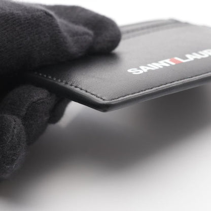 Saint Laurent Paris Card Case Black Leather