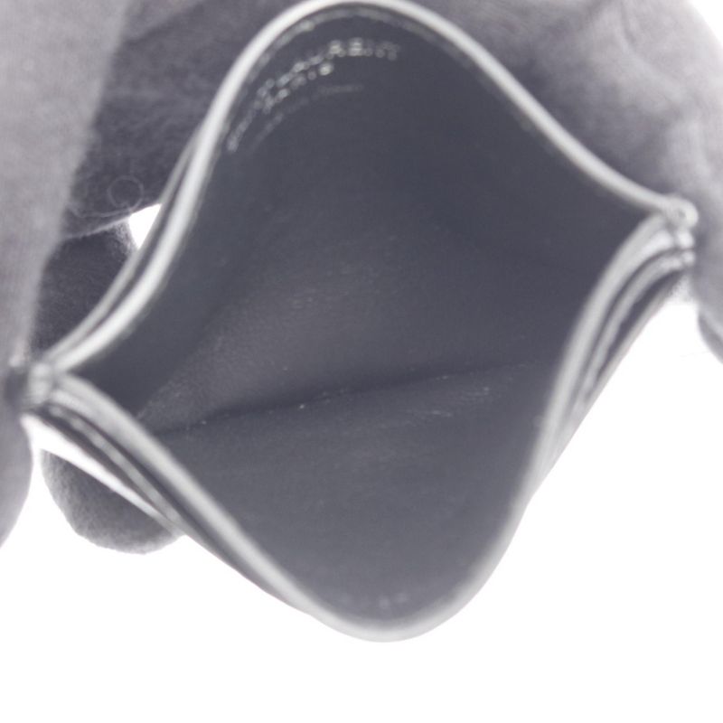 Saint Laurent Paris Card Case Black Leather