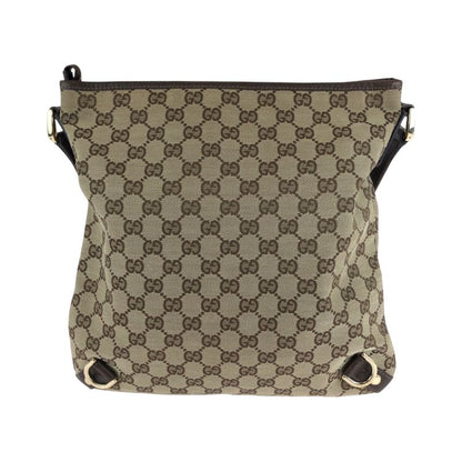 Gucci Abby Brown Gold Hardware GG Canvas 131326 Shoulder Bag Pochette Women