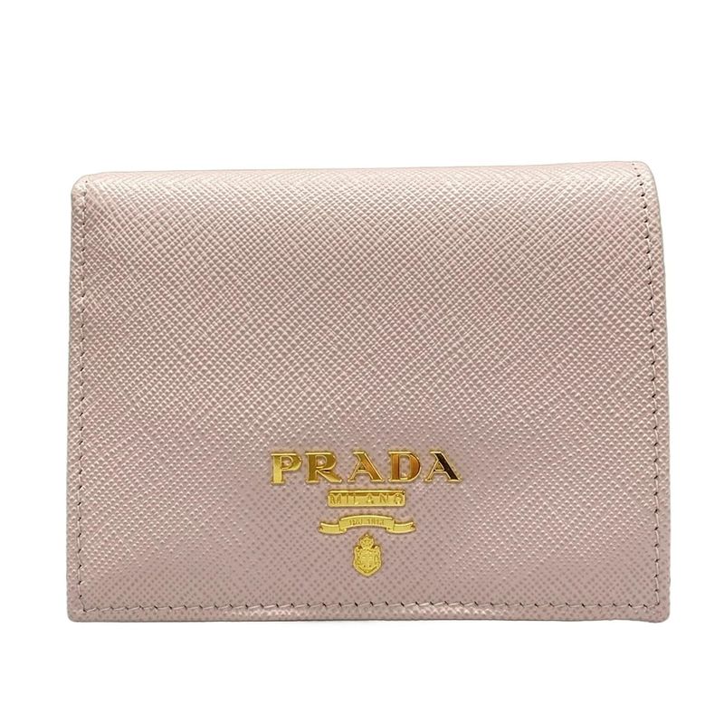 Prada Bifold Wallet - 1mv204 Pink Leather