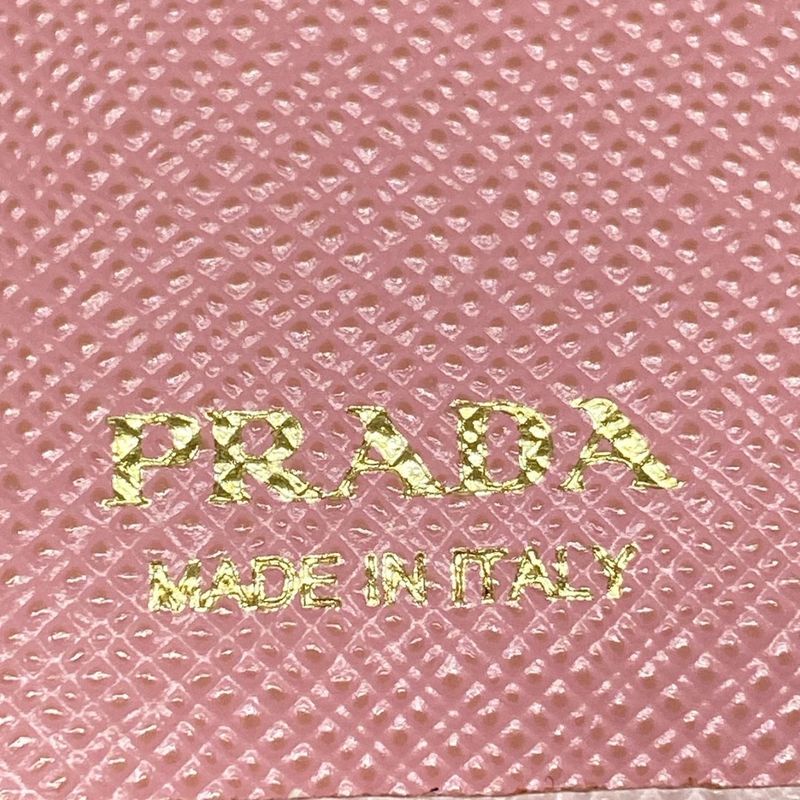 Prada Bifold Wallet - 1mv204 Pink Leather