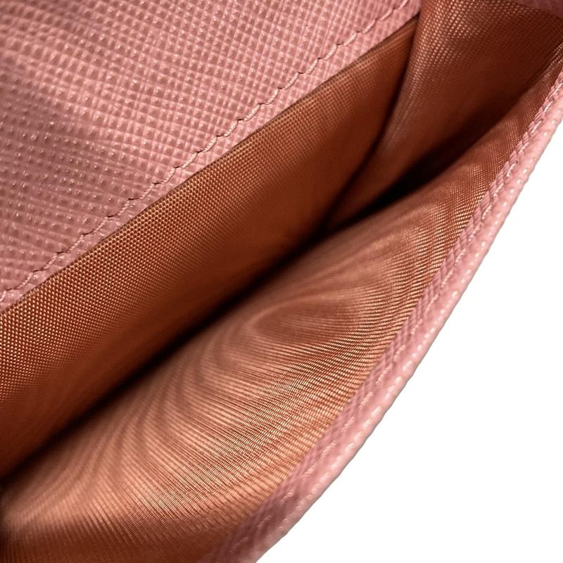 Prada Bifold Wallet - 1mv204 Pink Leather