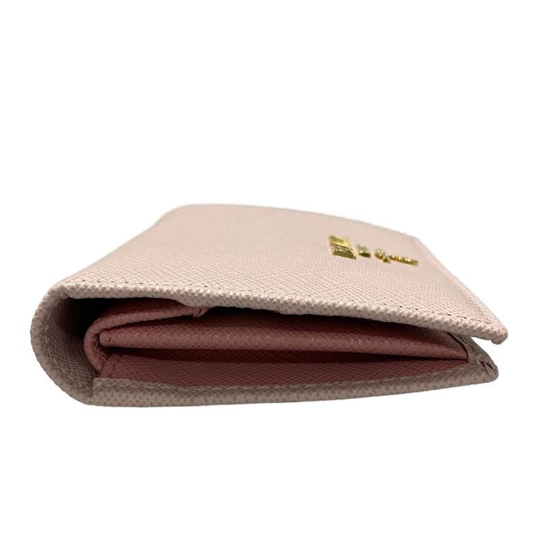 Prada Bifold Wallet - 1mv204 Pink Leather