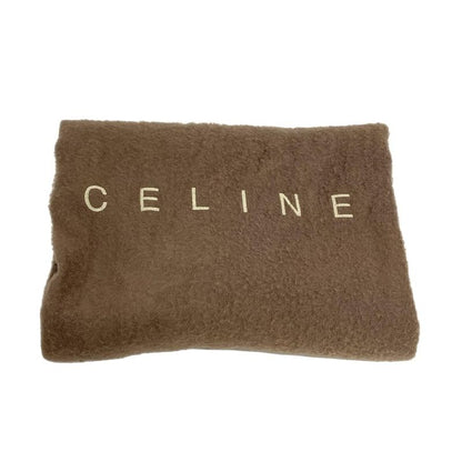 Celine Handbag Luggage Micro Shopper Gray Beige Leather