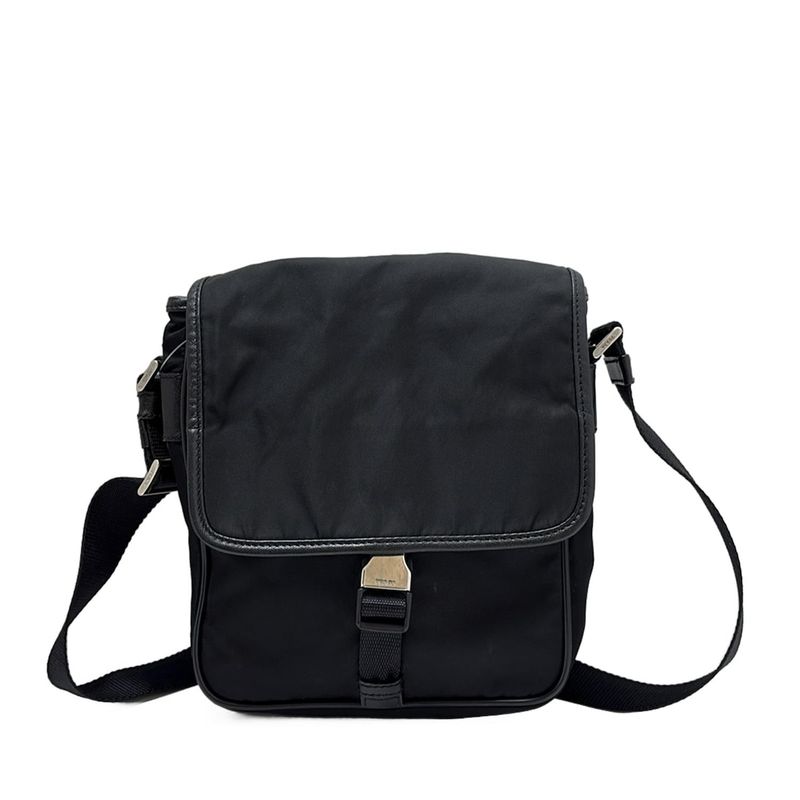 Prada Shoulder Bag - V167 Black Leather