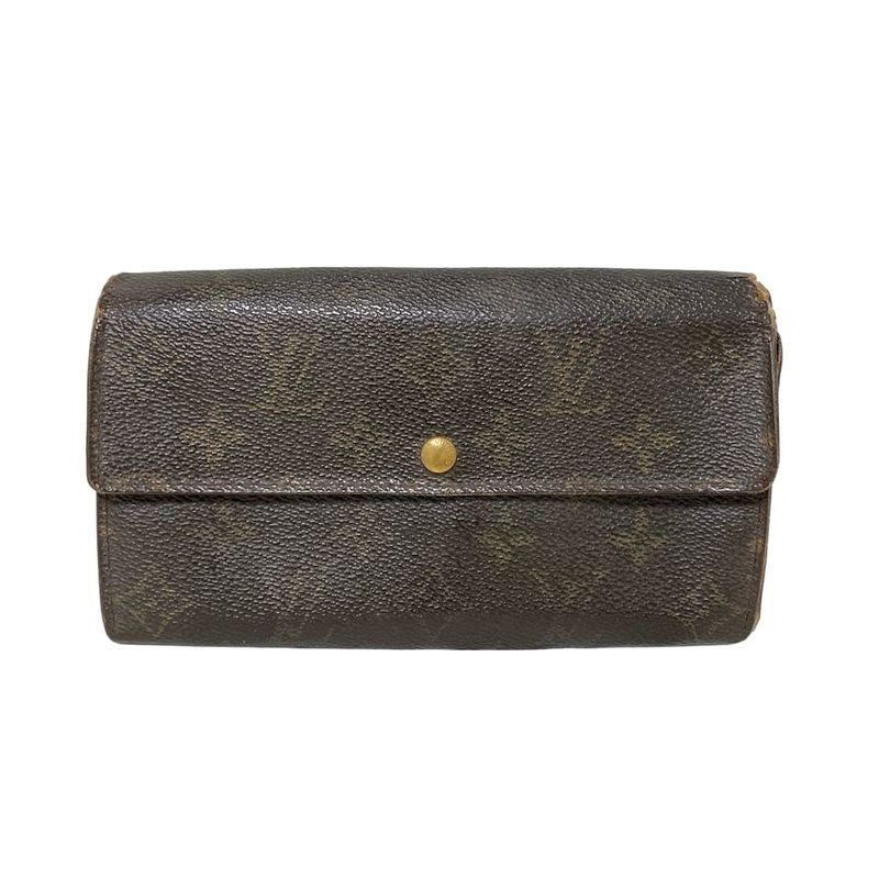Louis Vuitton Long Wallet Monogram Pochette Porte Monet Cles Di M61725 - Leather